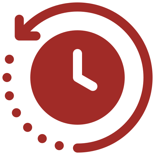 Clock representing timely delivery